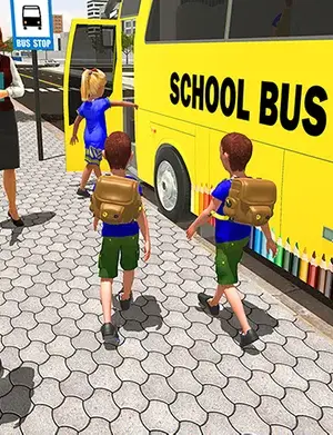 High School Bus Driving Games screenshot 2