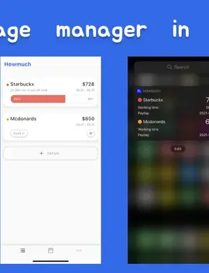 Howmuch - Work Log & Timesheet screenshot 2