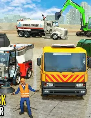 Trash Dumper Truck Games 3D screenshot 2